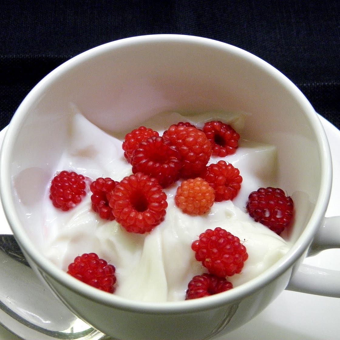 Yogurt with Raspberries