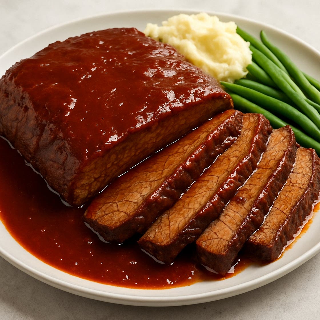 Slow Cooker Beef Brisket with BBQ Sauce