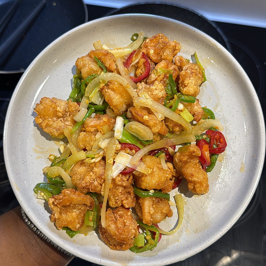 SALT AND CHILLI KING PRAWNS