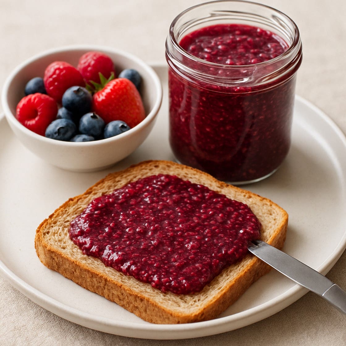Chia Berry Date Jam