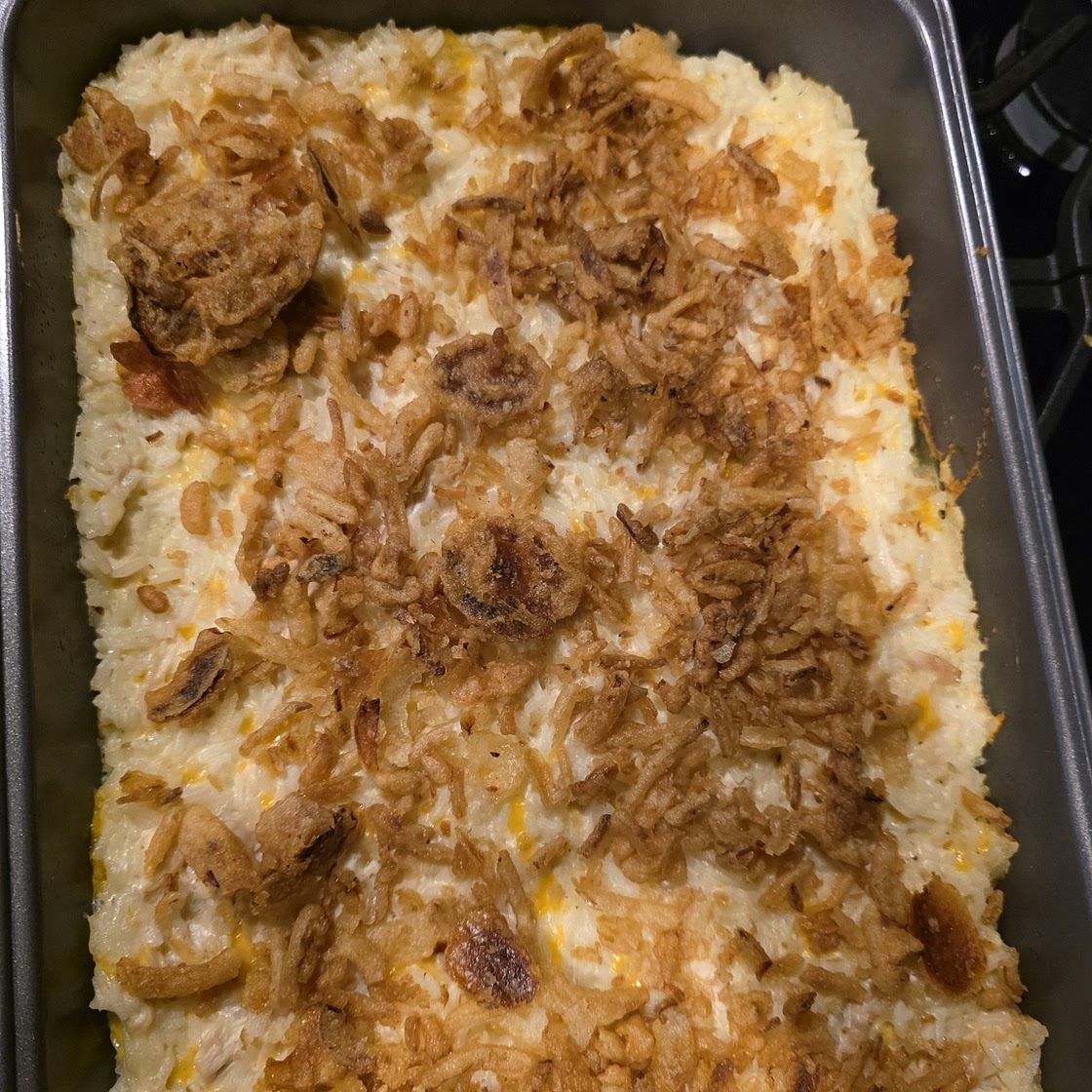 French Onion Chicken and Rice Bake