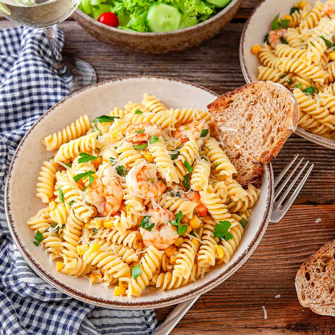 Shrimp and Corn Rotini