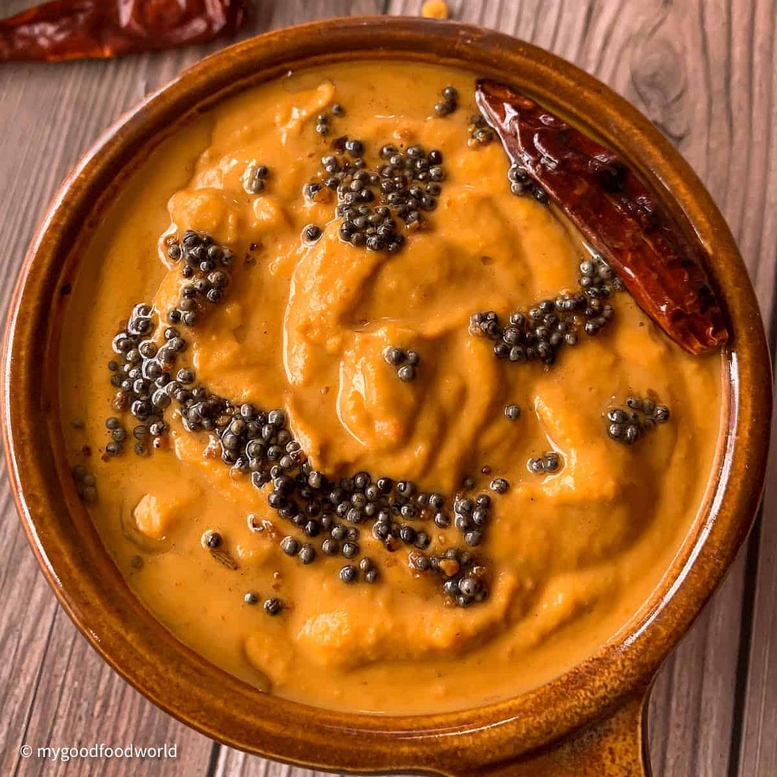 Chana Dal Chutney Without Coconut (No Onion, No Garlic)