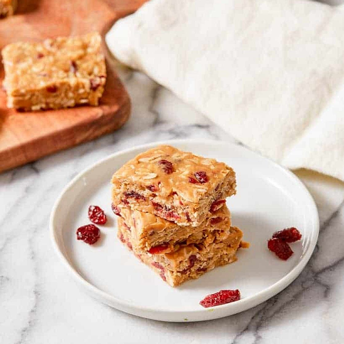 Cranberry no bake bars