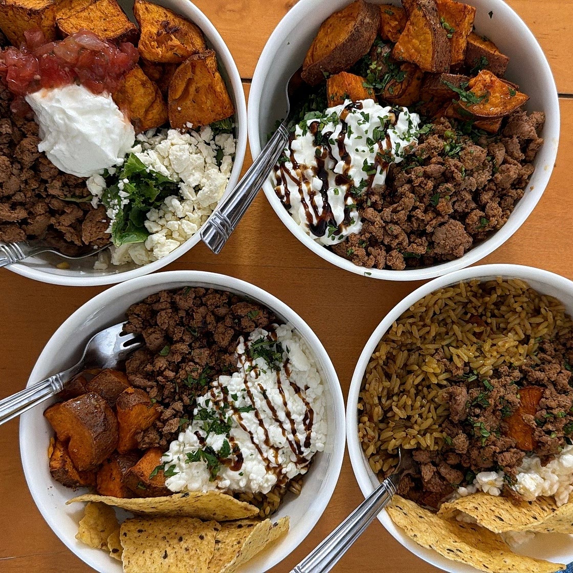 Ground Turkey Sweet Potato Bowls