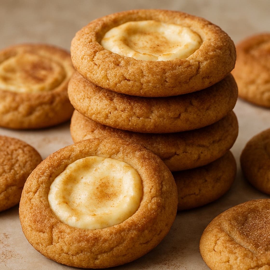 Brown Butter Snickerdoodle Cheesecake Cookies