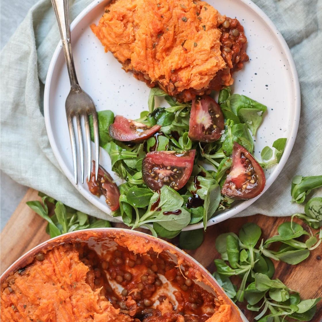 Sweet Potato and Lentil Cottage Pie