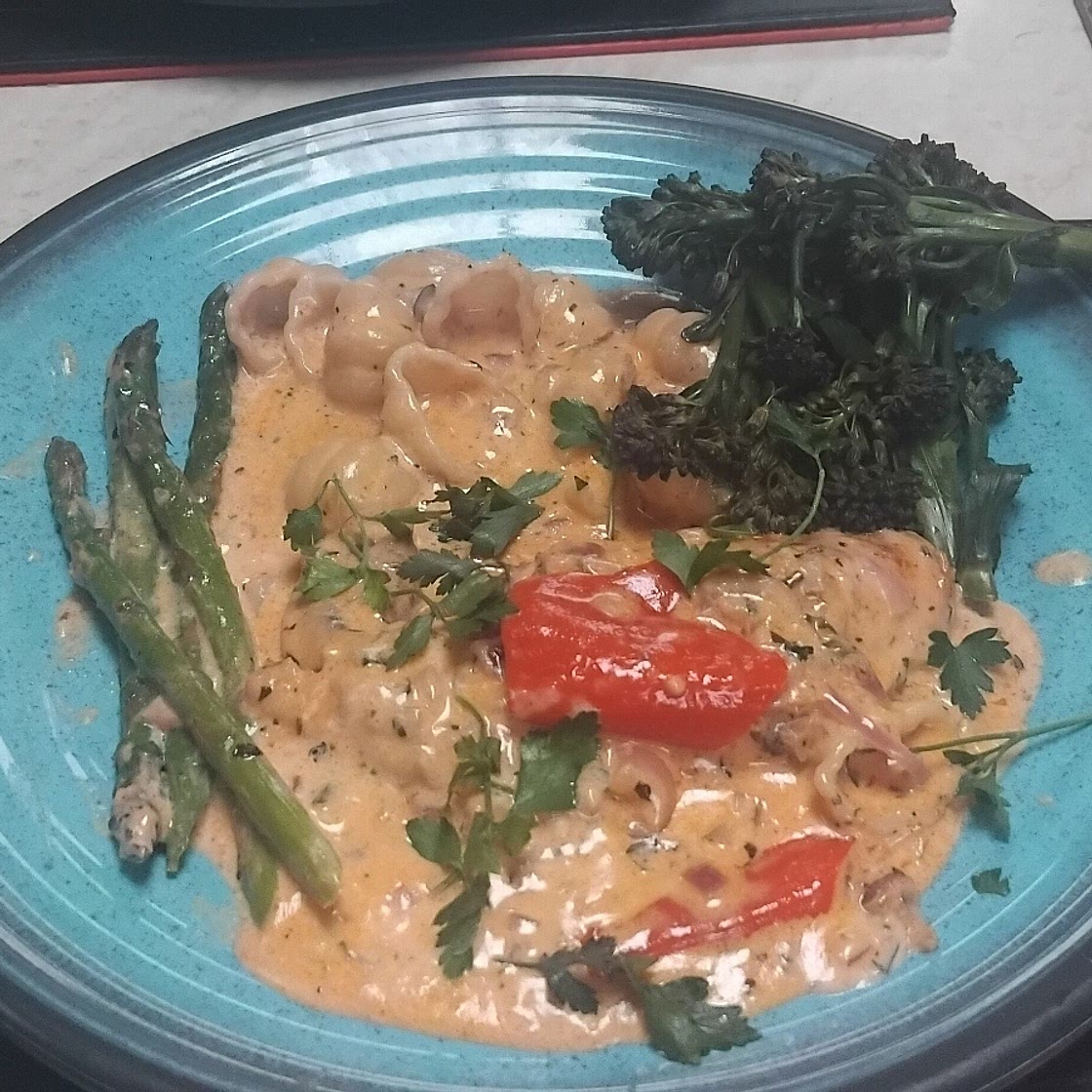 Creamy Garlic Parmesan Mushroom Chicken