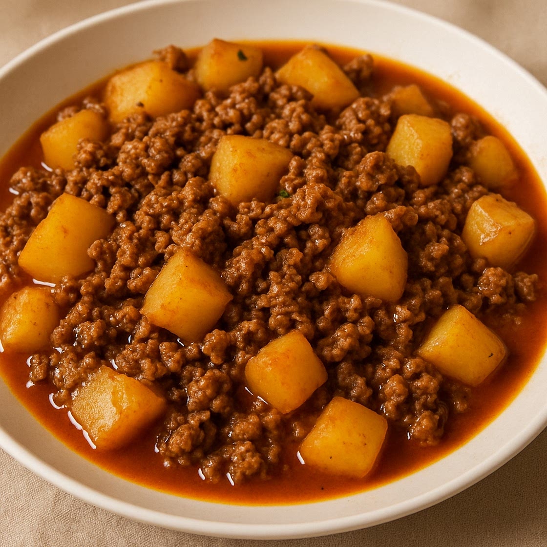 Carne Molida con papas
