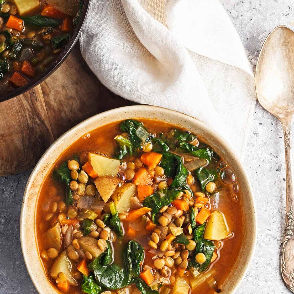 Spinach Lentil Soup