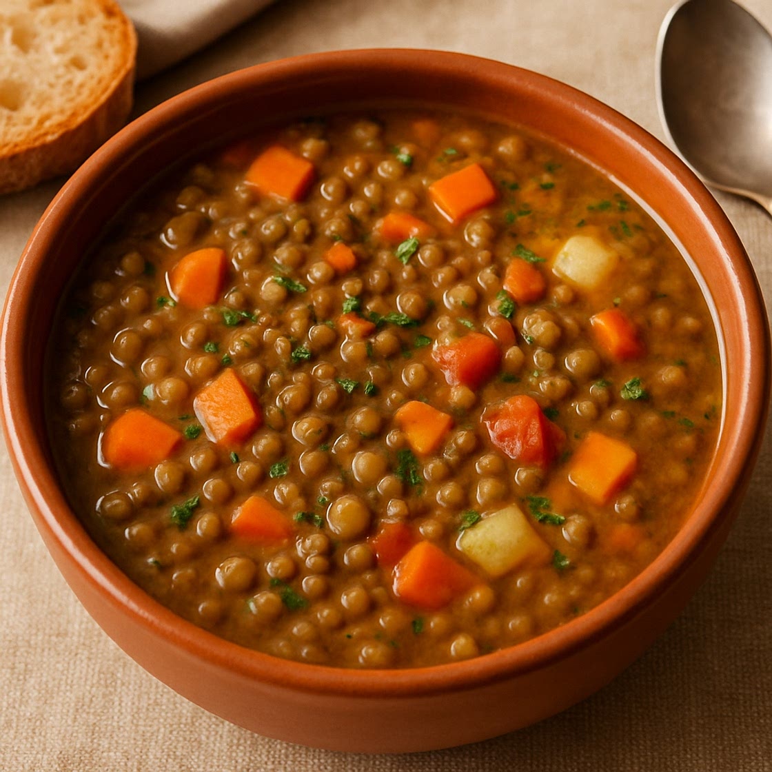 Sopa de lentejas