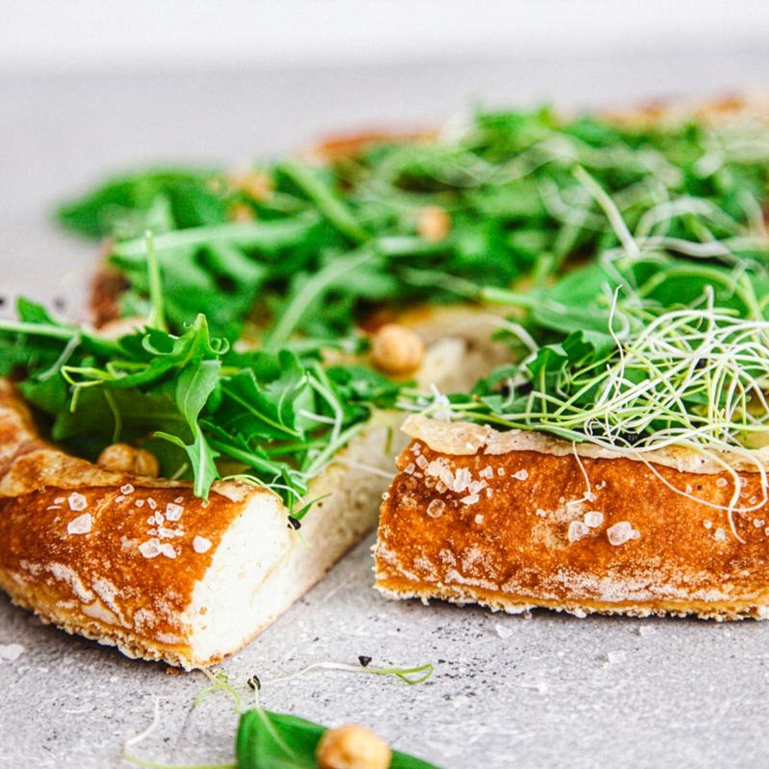 Pizza de Sils vegan
