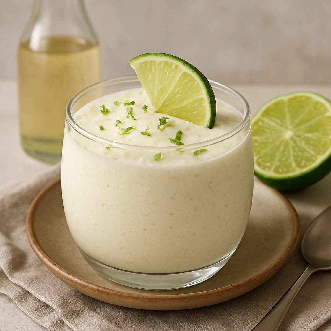 Mousse de lima al ron