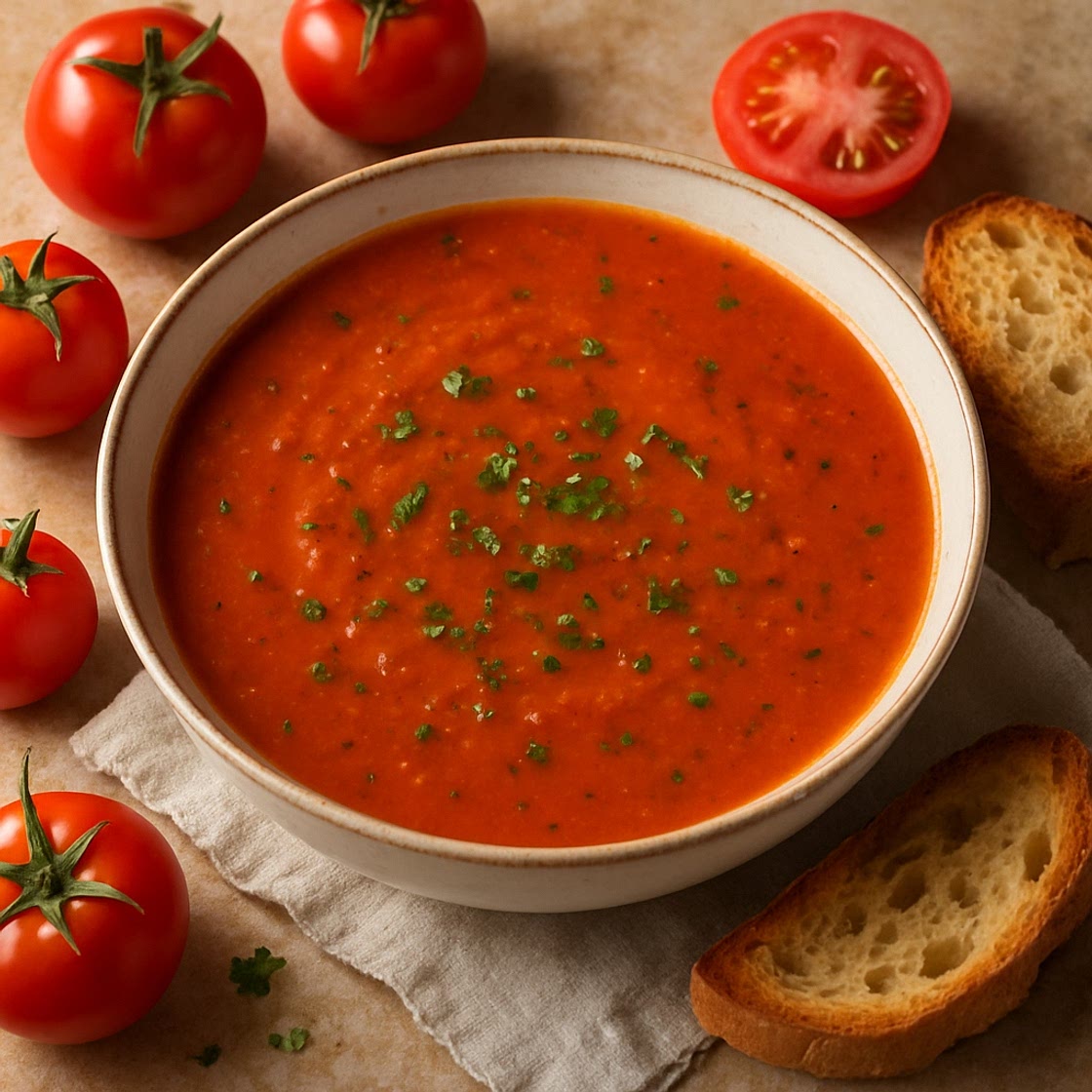 Sopa de jitomate