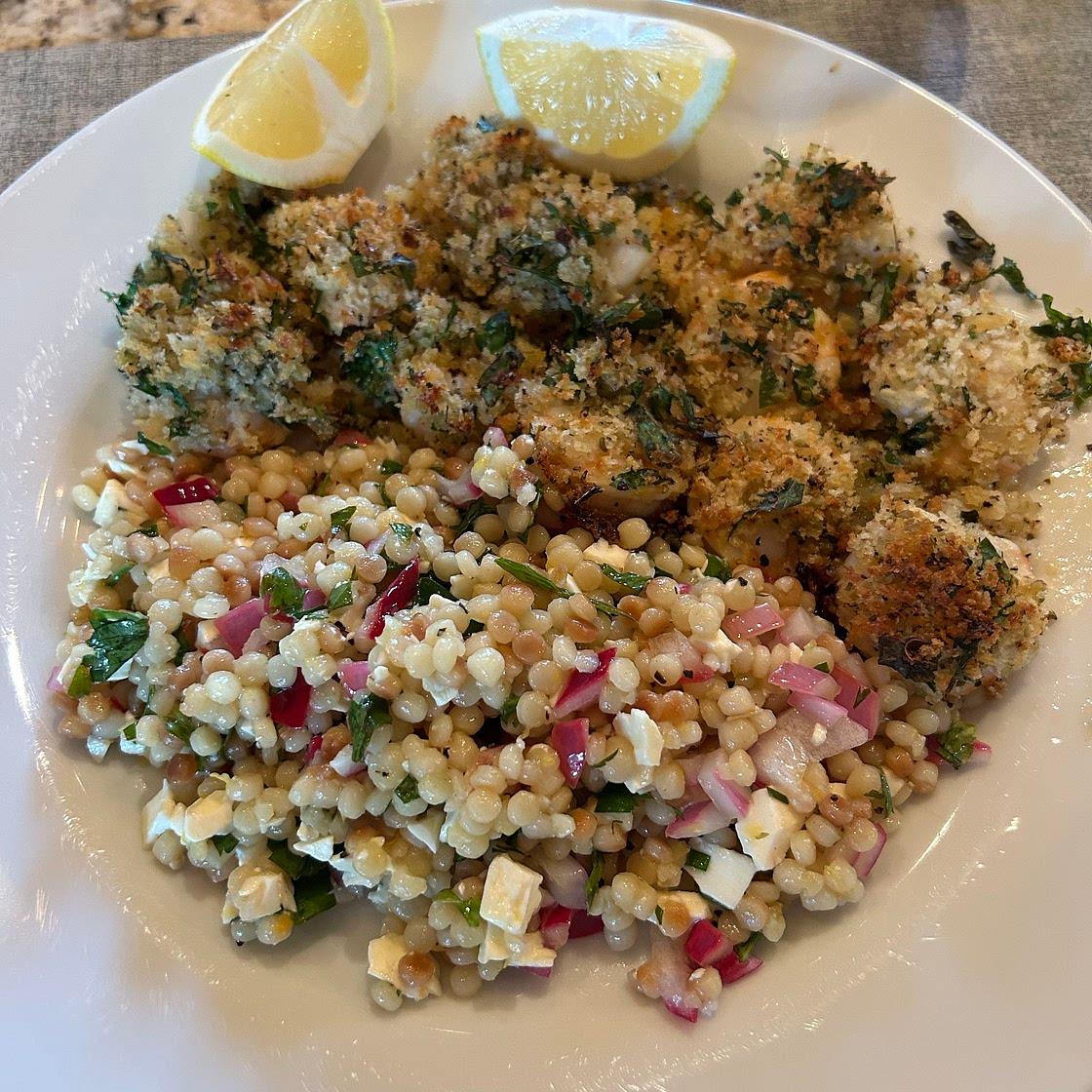 Greek Pearl Couscous with Feta