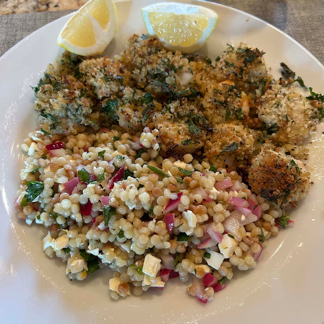 Greek Pearl Couscous with Feta