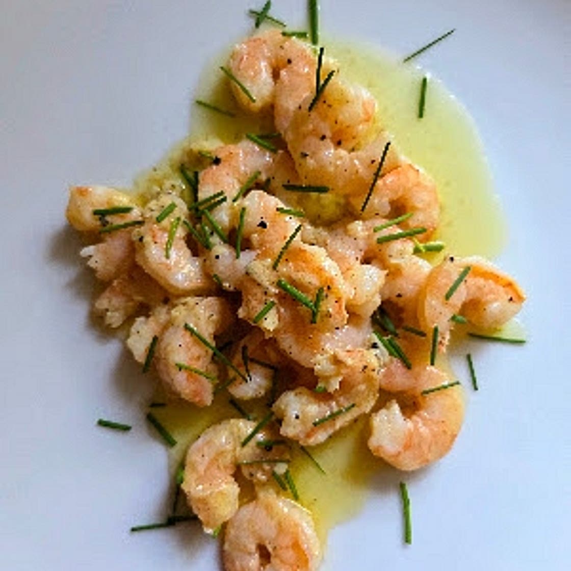 Air Fryer Frozen Saucy Shrimp