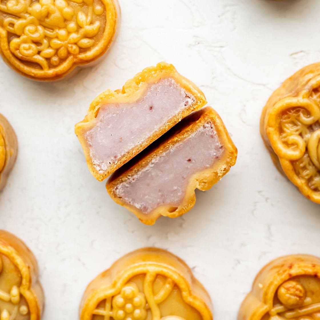 Baked Taro Mooncakes
