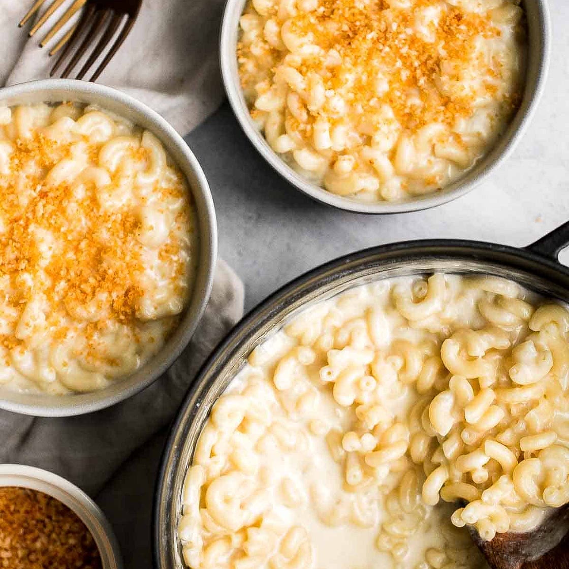 Stovetop Mac and Cheese with White Cheddar