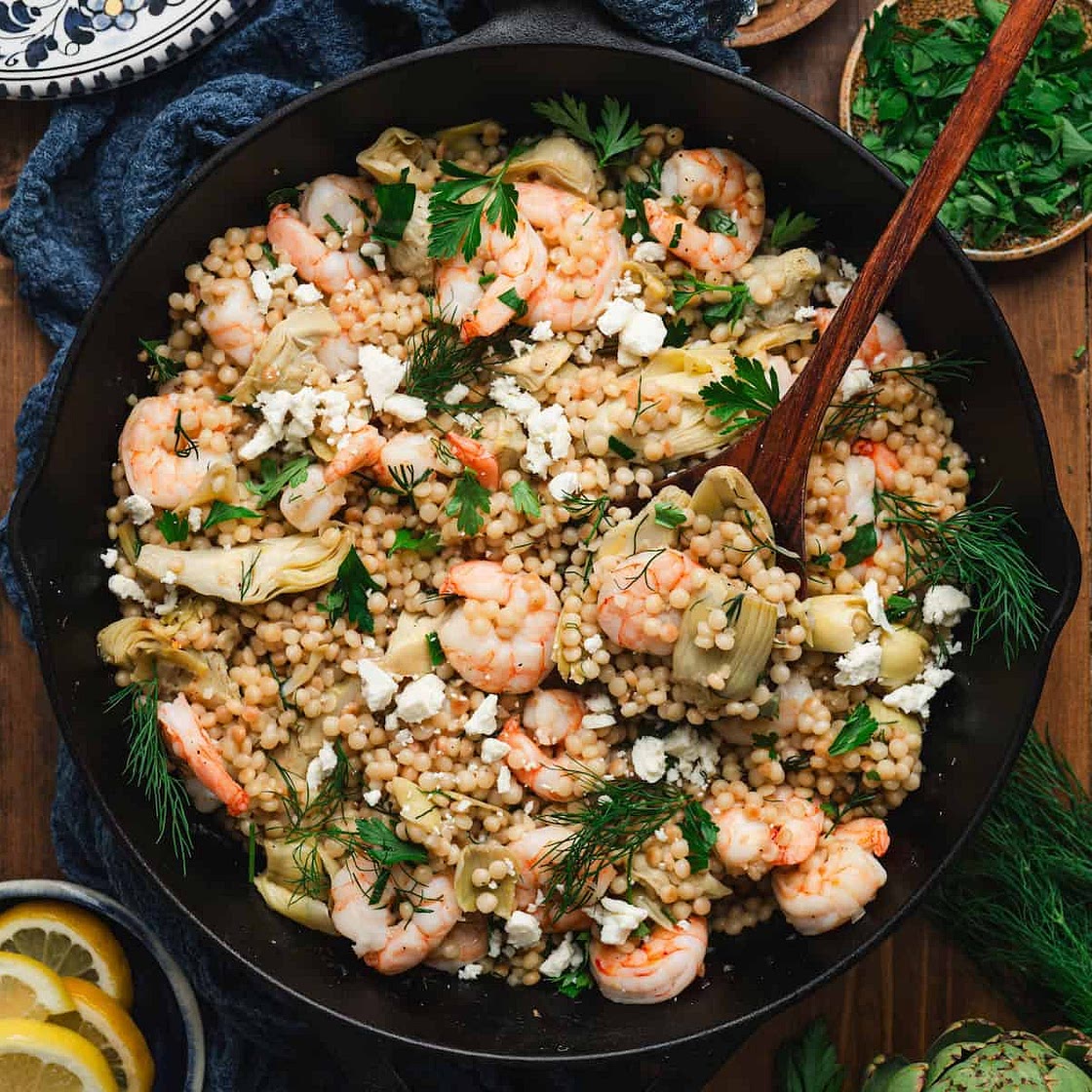 Mediterranean Shrimp Couscous