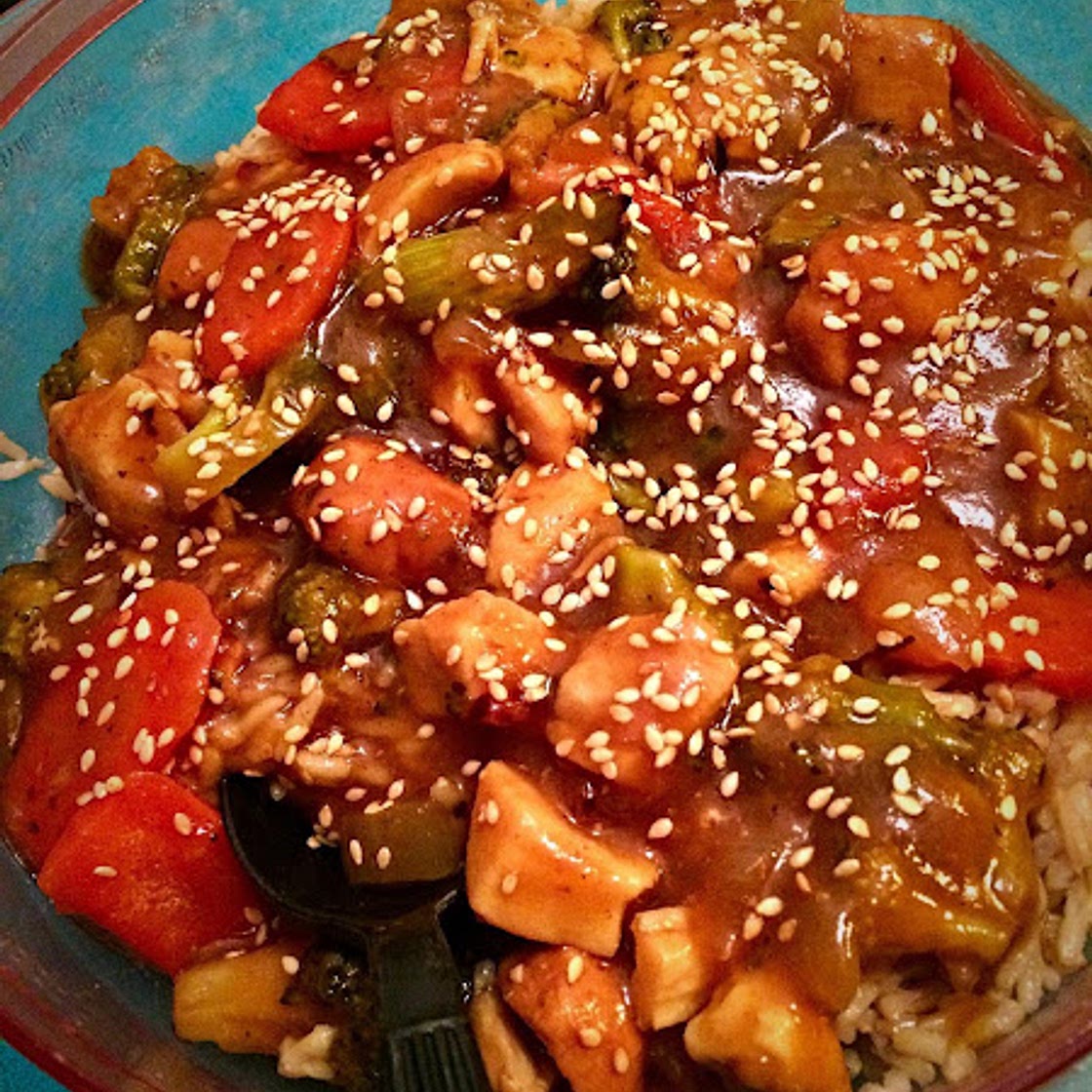 Pineapple-Citrus Teriyaki Chicken & Veggie Stir-Fry