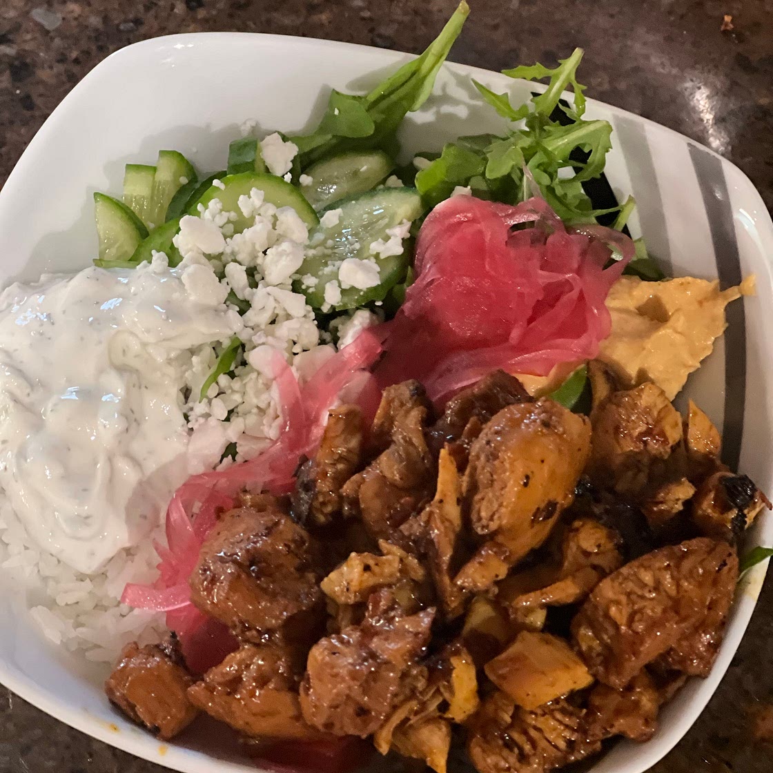 Harissa Honey Chicken Bowls