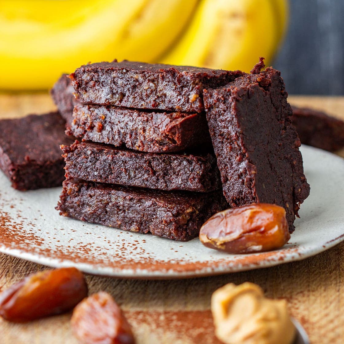 Vegan Peanut Butter Banana Brownies