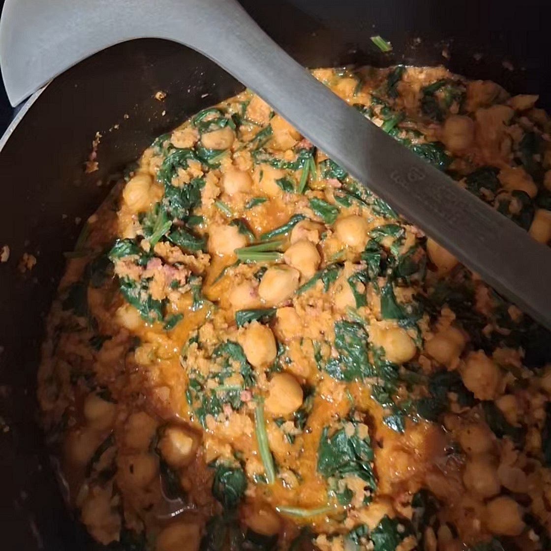 Chickpeas with Spinach and Chorizo