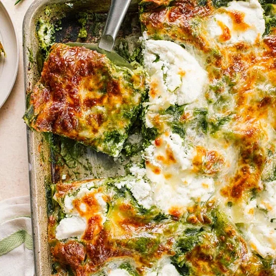 Green Goddess Sheet Pan Lasagna