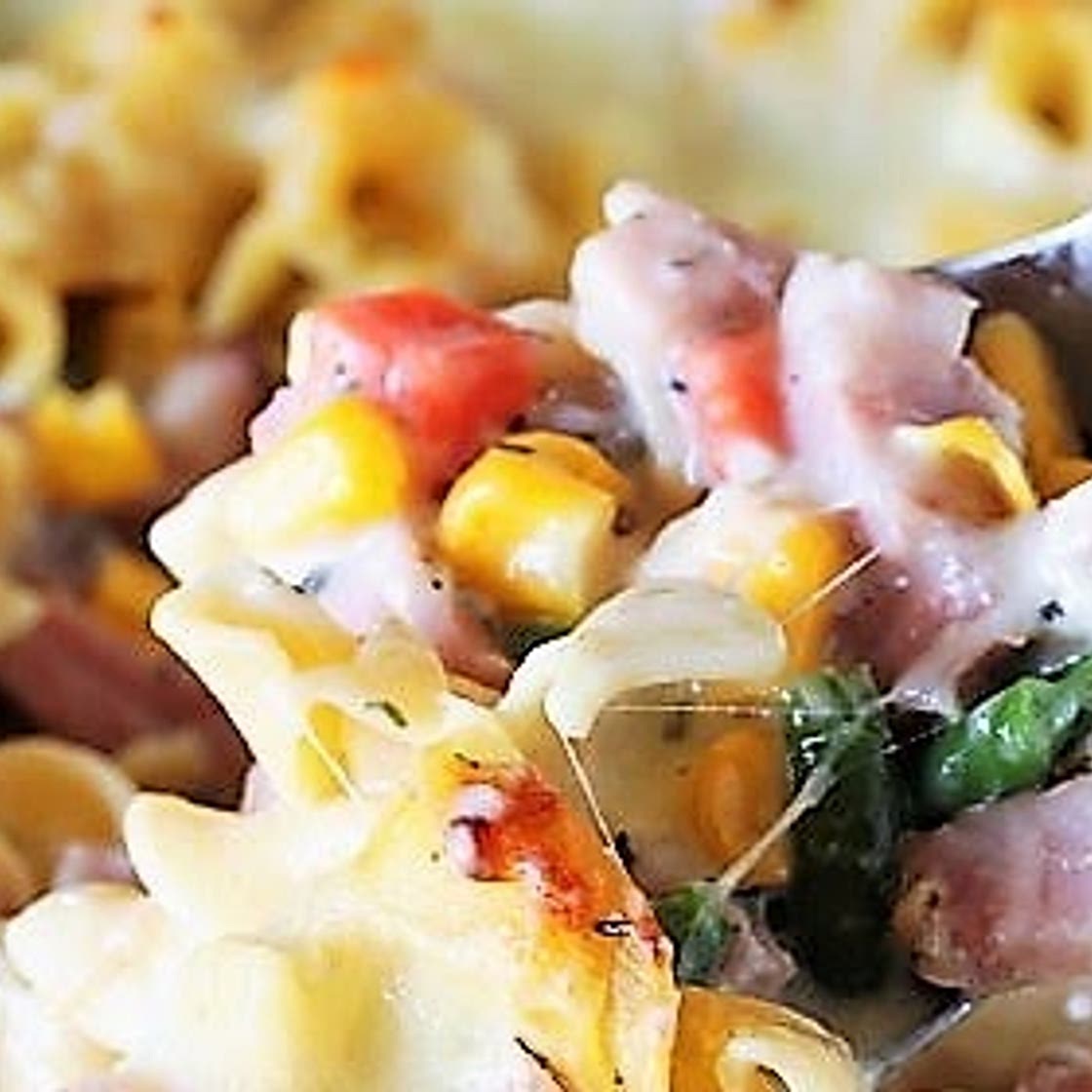 Leftover Ham & Noodle Casserole