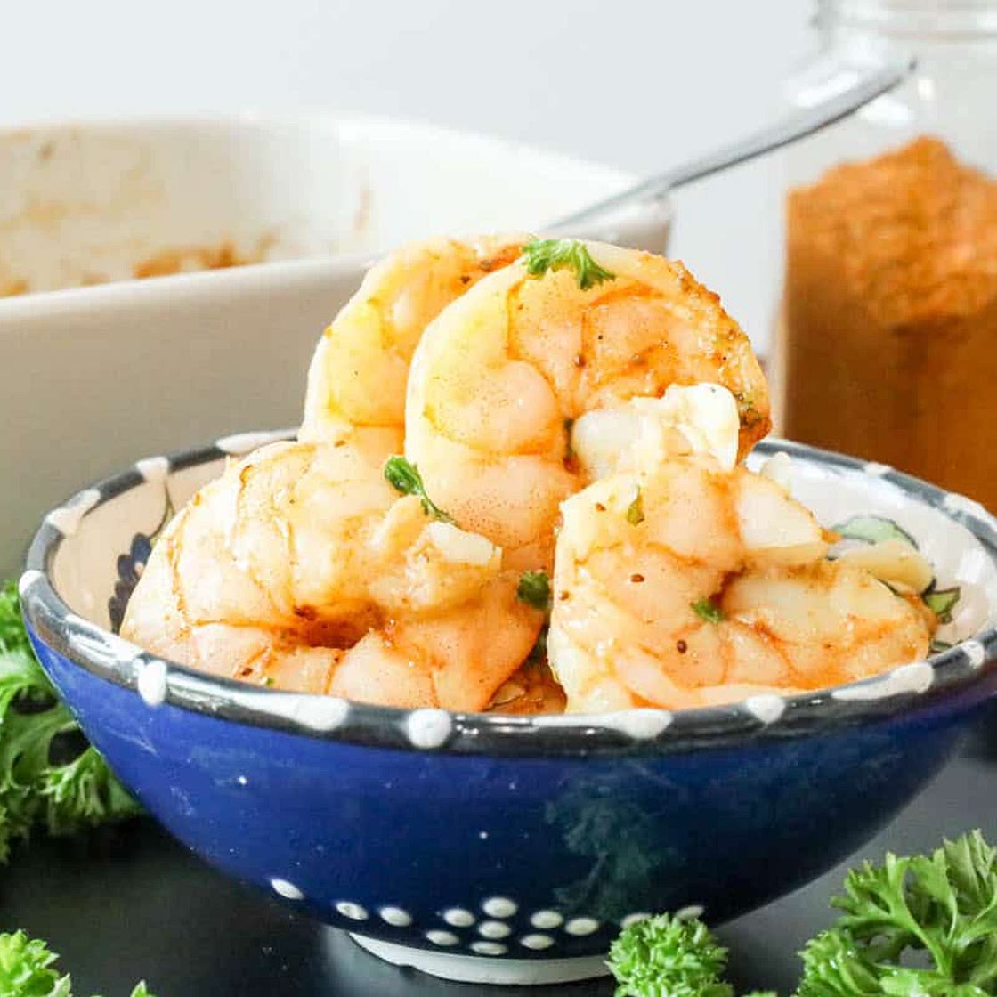 Juicy Garlic Butter Shrimp in the Air Fryer