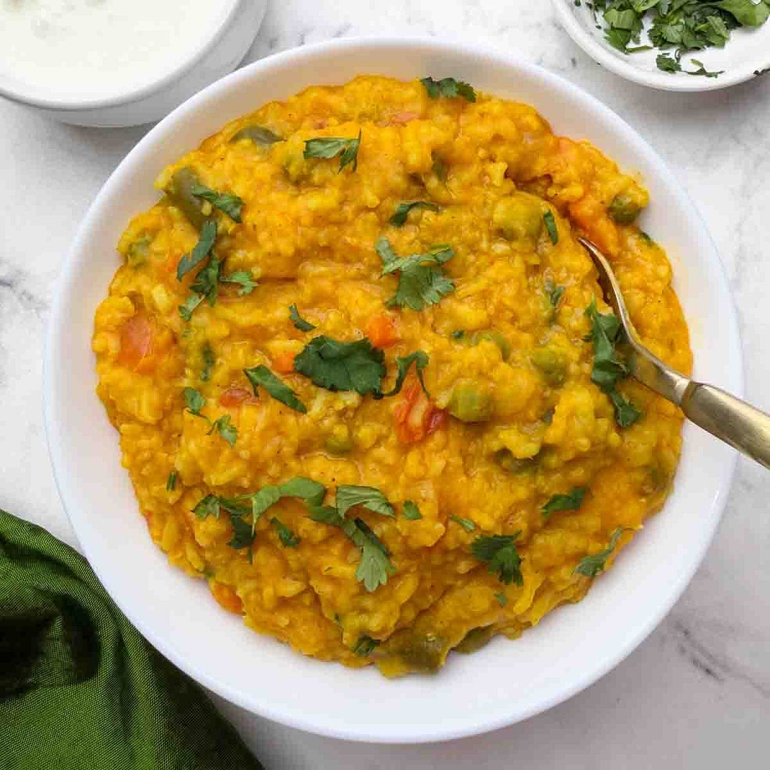 Instant Pot Vegetable Khichdi (Mix Vegetable Lentil Rice)