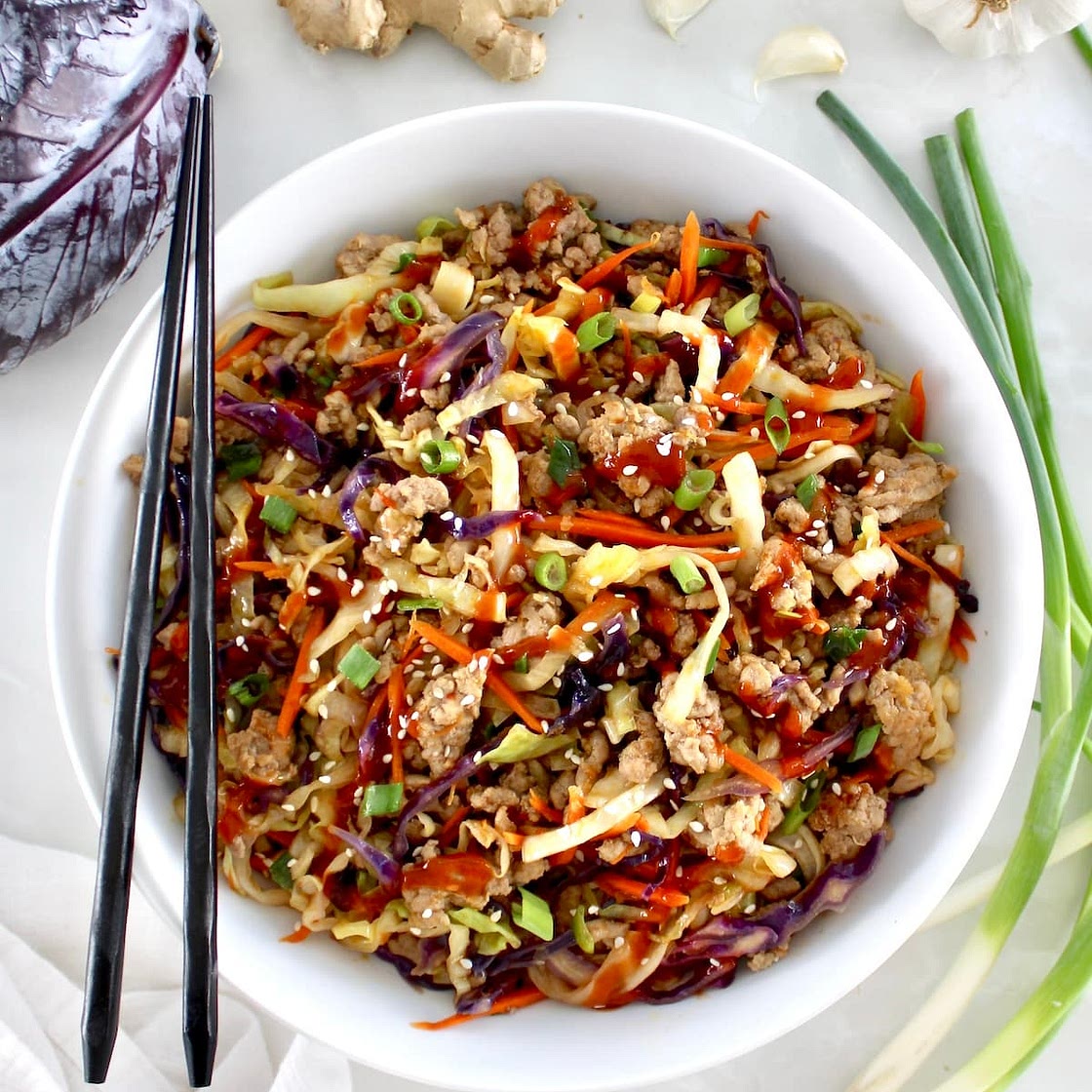 Keto Egg Roll in a Bowl