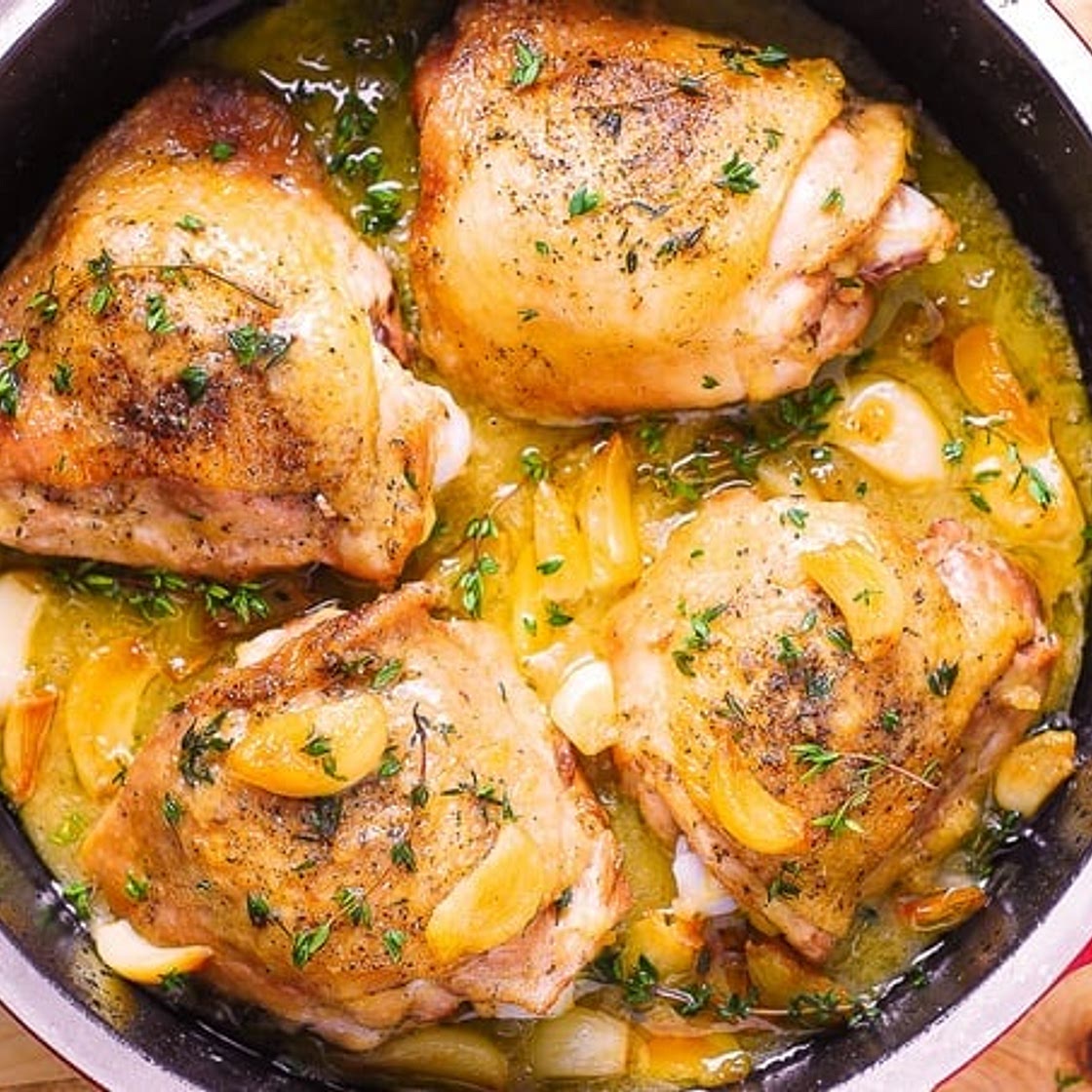 Garlic Thyme Chicken Thighs