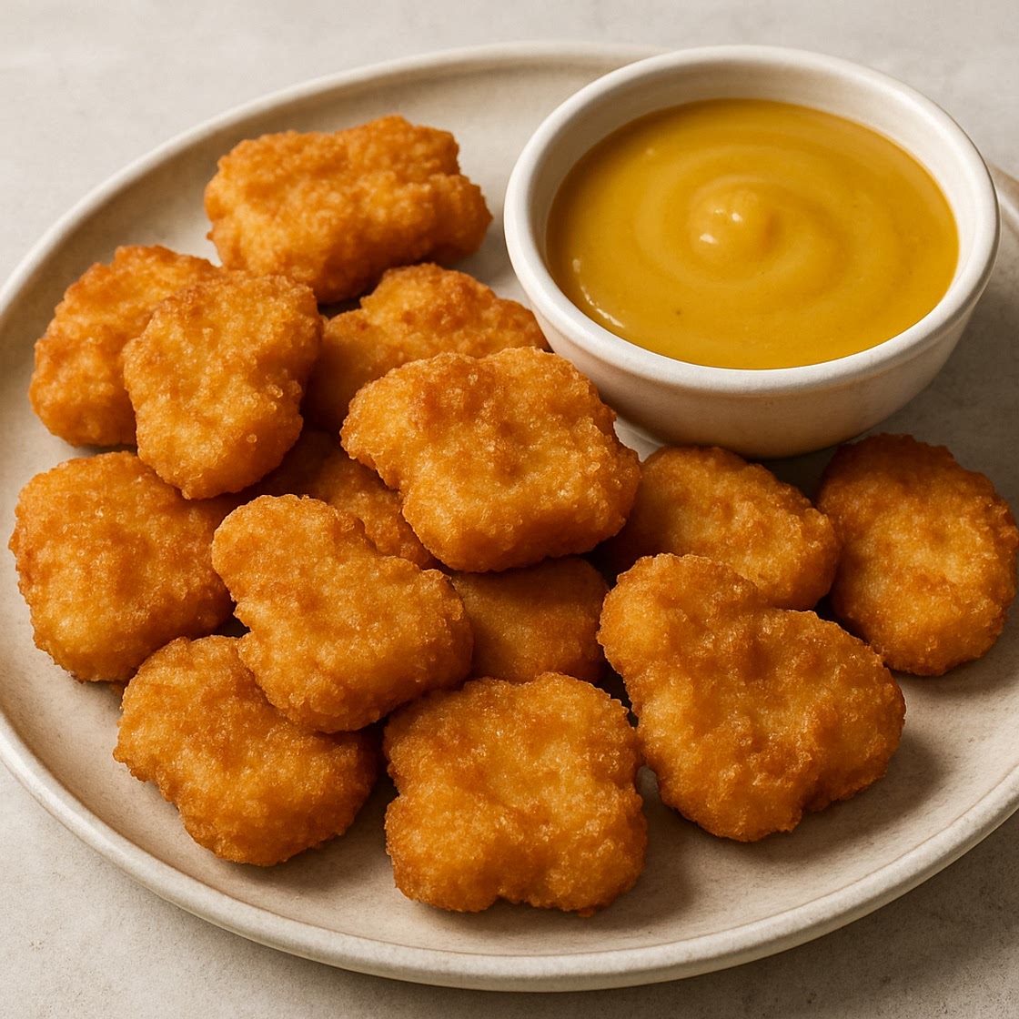 Chicken Nuggets With Honey Mustard Dipping Sauce