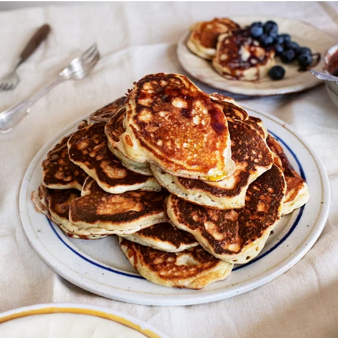 Ottolenghi Buttermilk Pancakes with Date Butter Syrup