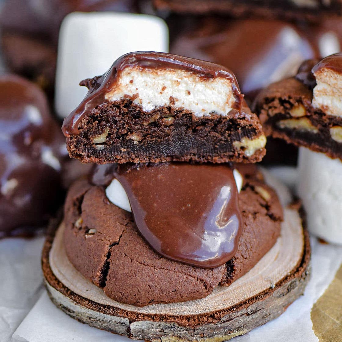 Chocolate Marshmallow Cookies