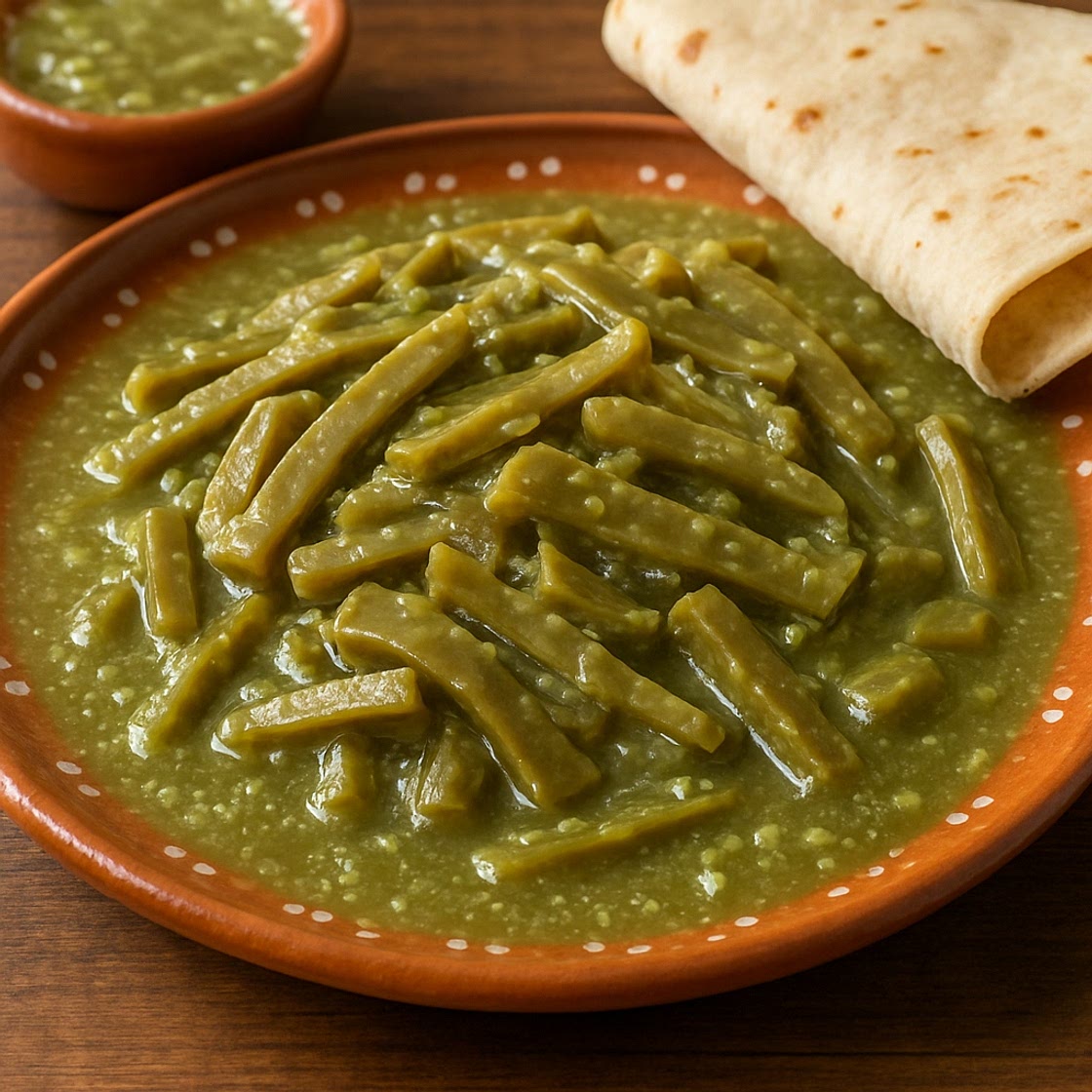 Nopales en salsa verde