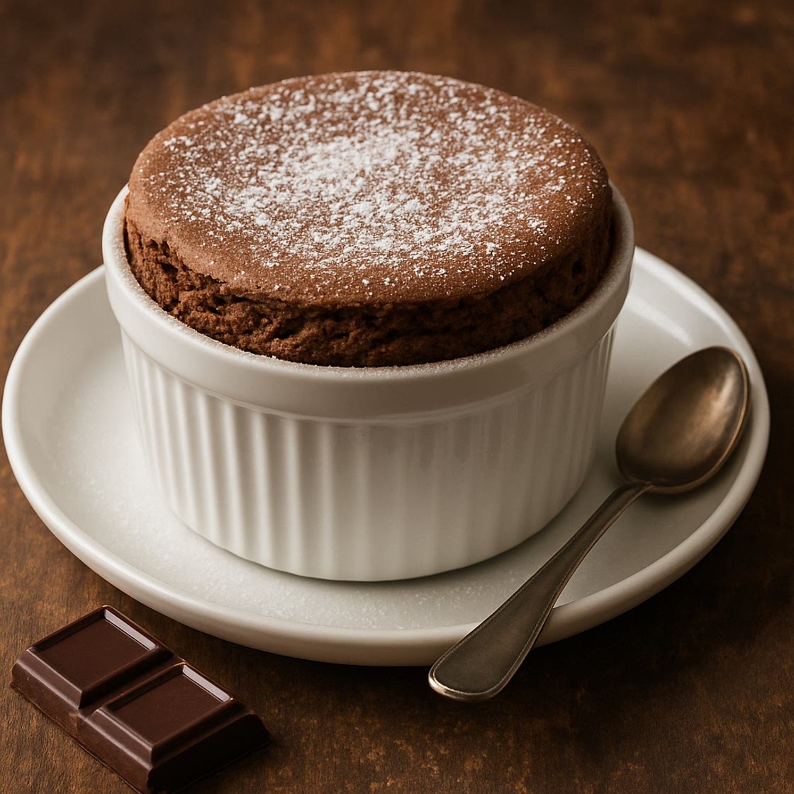 Soufflé de chocolate