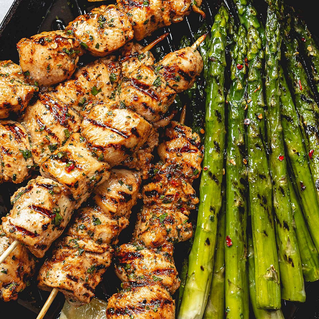 Oven-Roasted Asparagus with Garlic Parmesan