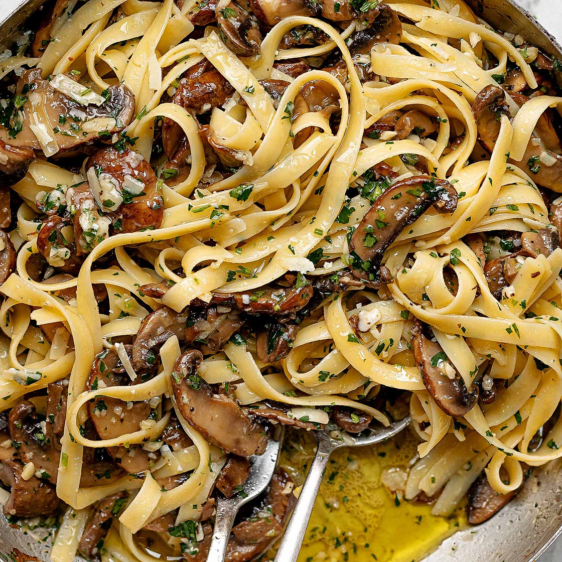 Garlic Butter Mushrooms and Gnocchi in Foil Packets