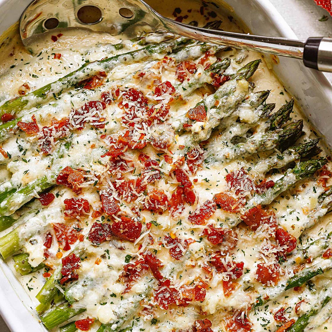 Oven-Roasted Asparagus with Garlic Parmesan