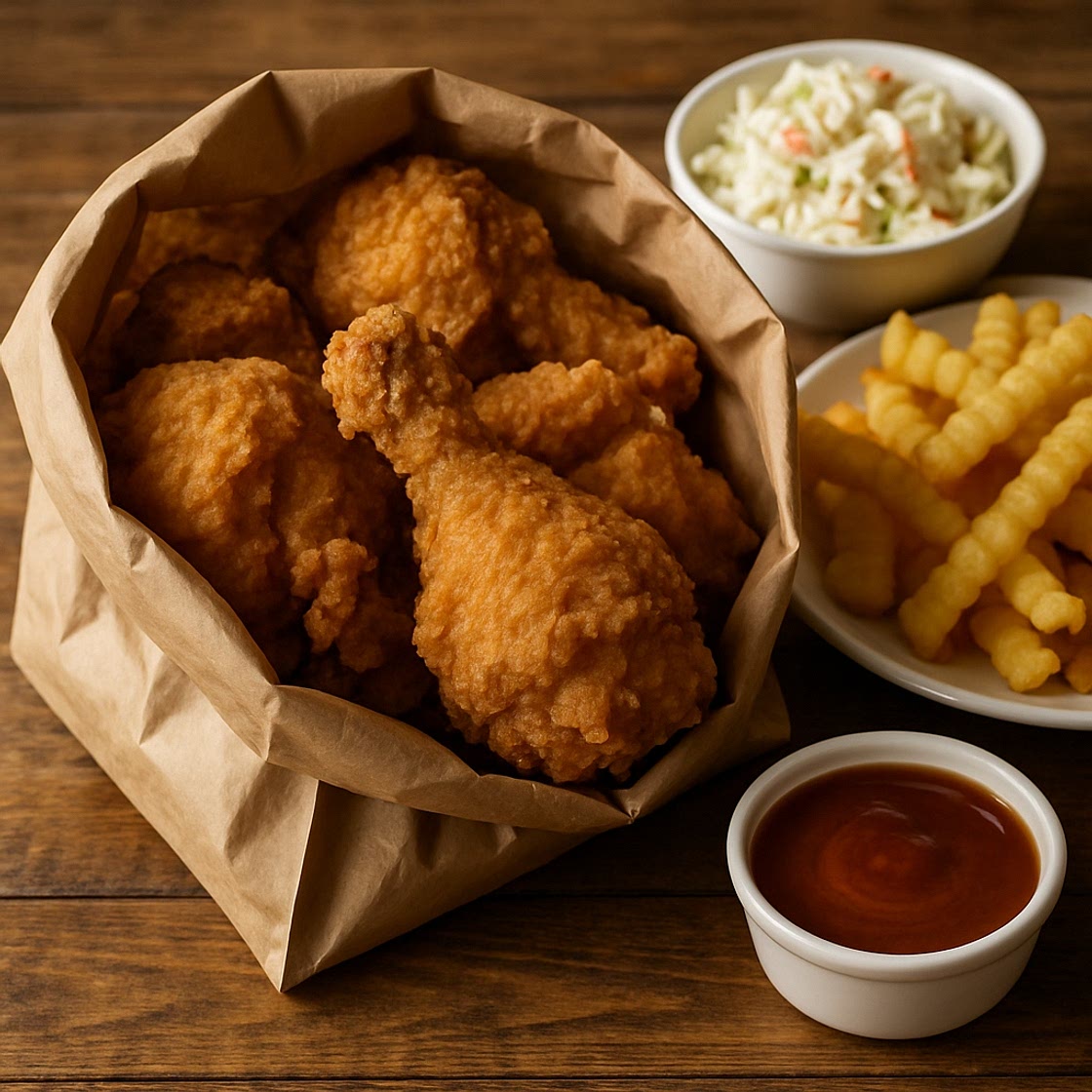 Brown-Bag Fried Chicken