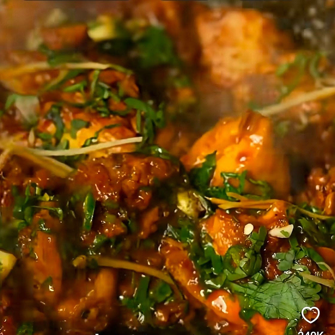 Punjabi style fried chicken masala
