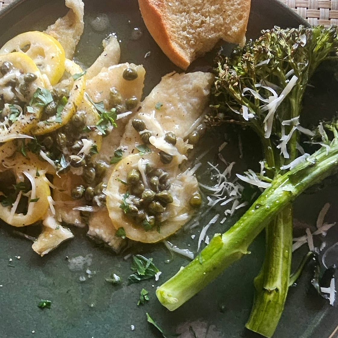 Flounder Piccata