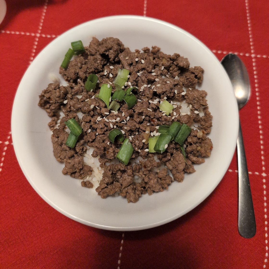 Korean Ground Beef and Rice Bowls