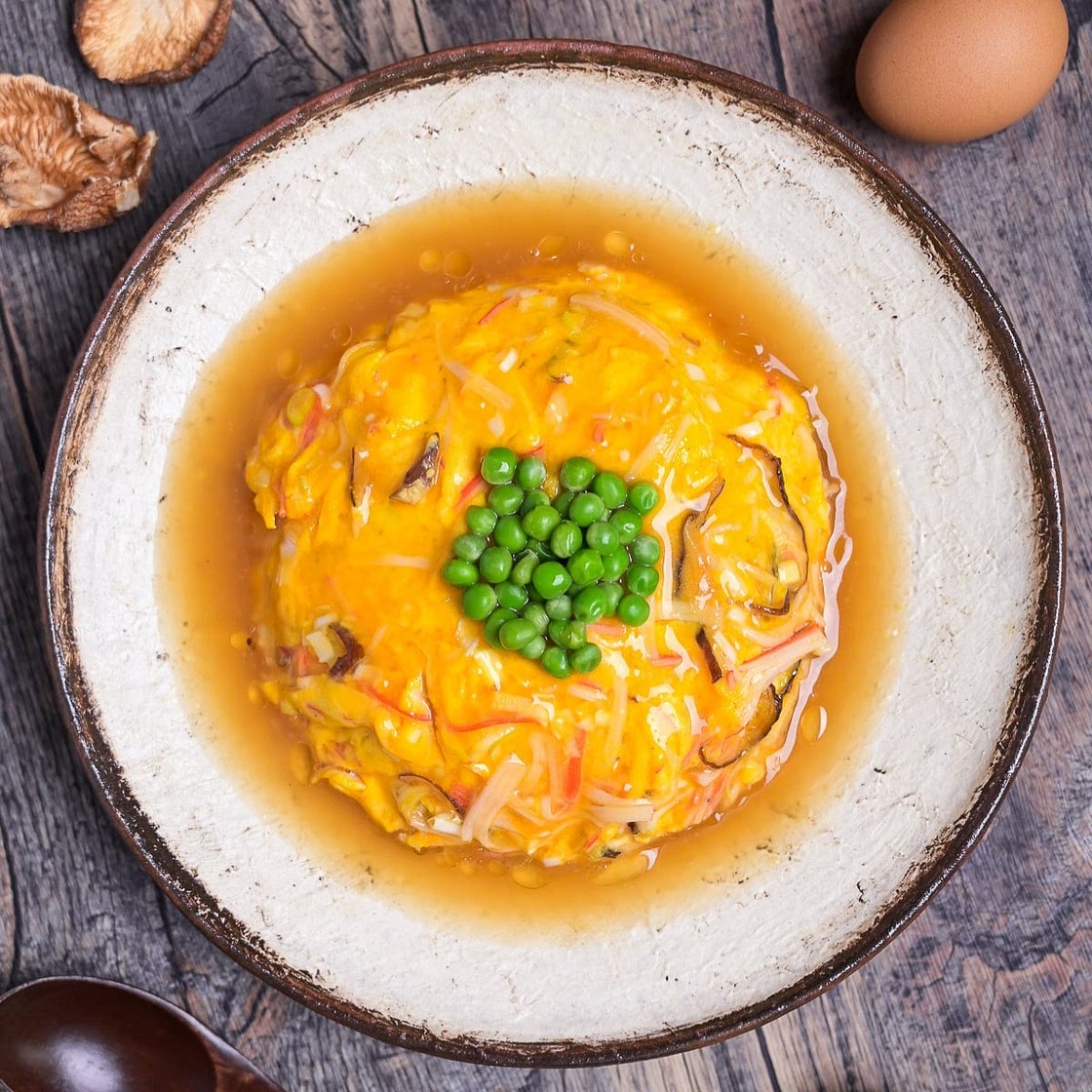 Tenshinhan (Japanese Crab Meat Omelette on Rice)