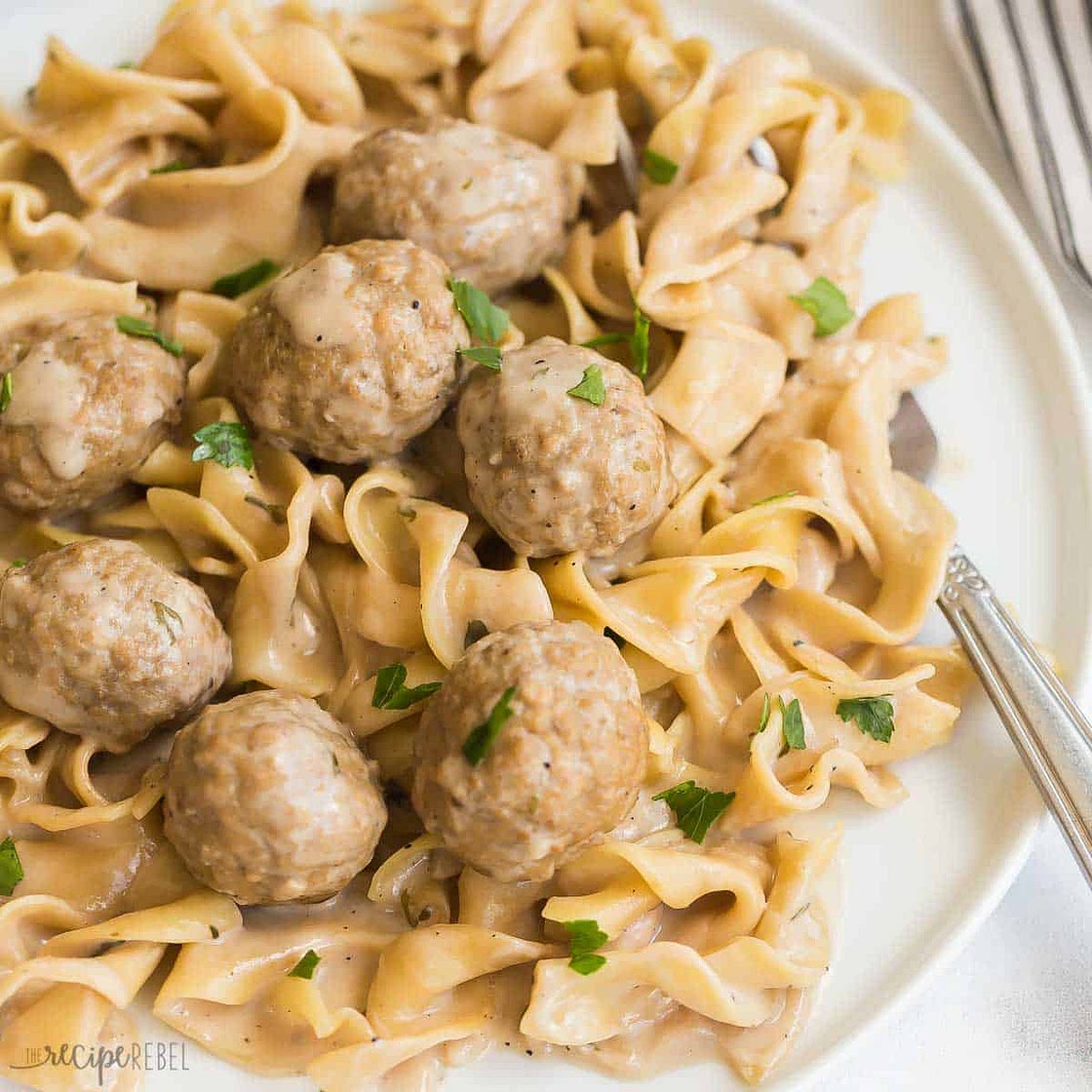 Instant Pot Swedish Meatballs and Noodles