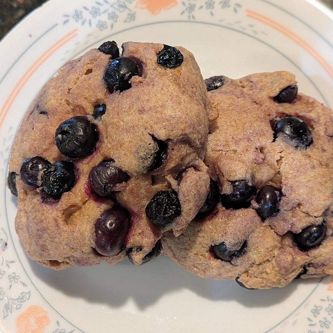 Whole Wheat Lemon Blueberry Scones