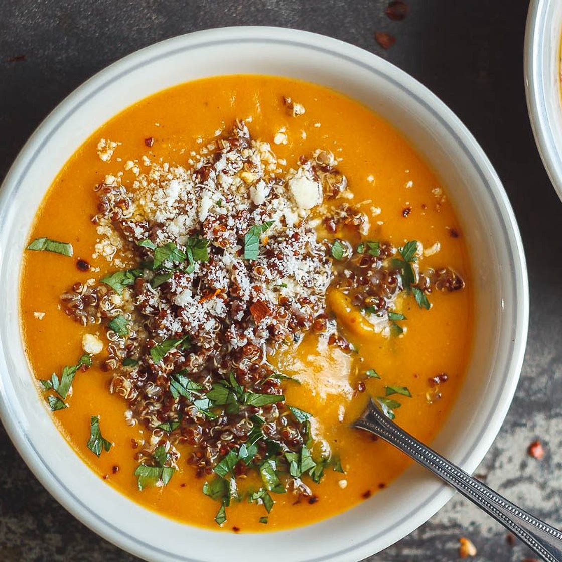 Slow Cooker Sweet Potato Split Pea Soup